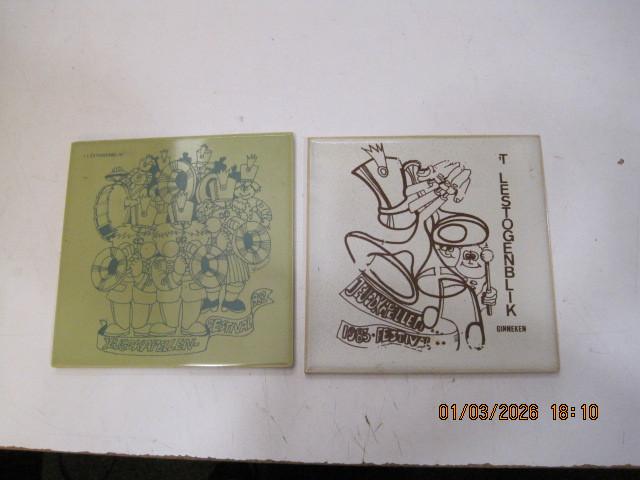 ginneken breda tegels 2x 15/15 cm 1982 (378), Antiek en Kunst, Ophalen of Verzenden