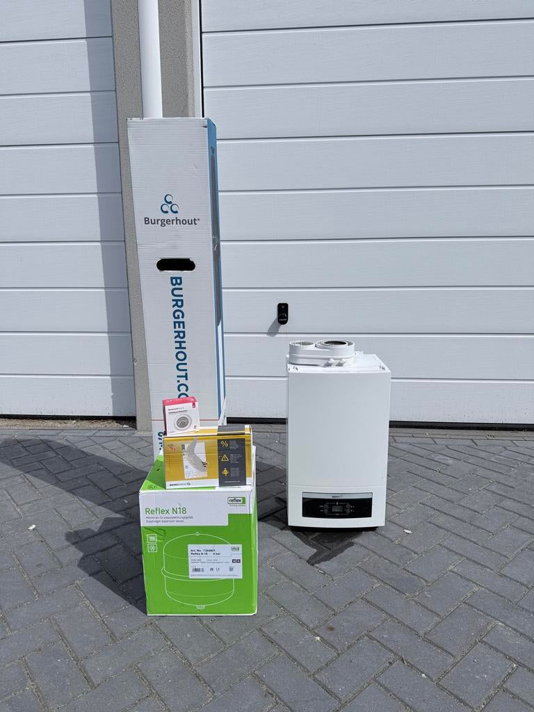 Nefit CV-ketel met totaal pakket + plus aanlsuiten, 30 tot 80 cm, Gebruikt, Cv-ketel of Combi-ketel, Minder dan 60 cm