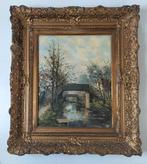 S. Daalmeijer Giethoorn bruggetjes oud antiek schilderij, Ophalen of Verzenden