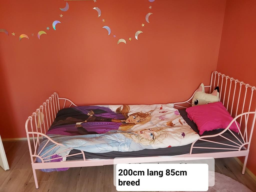 Meegroei bed, Kinderen en Baby's, Kinderkamer | Bedden, Ophalen of Verzenden, Zo goed als nieuw, 180 cm of meer, 70 tot 85 cm