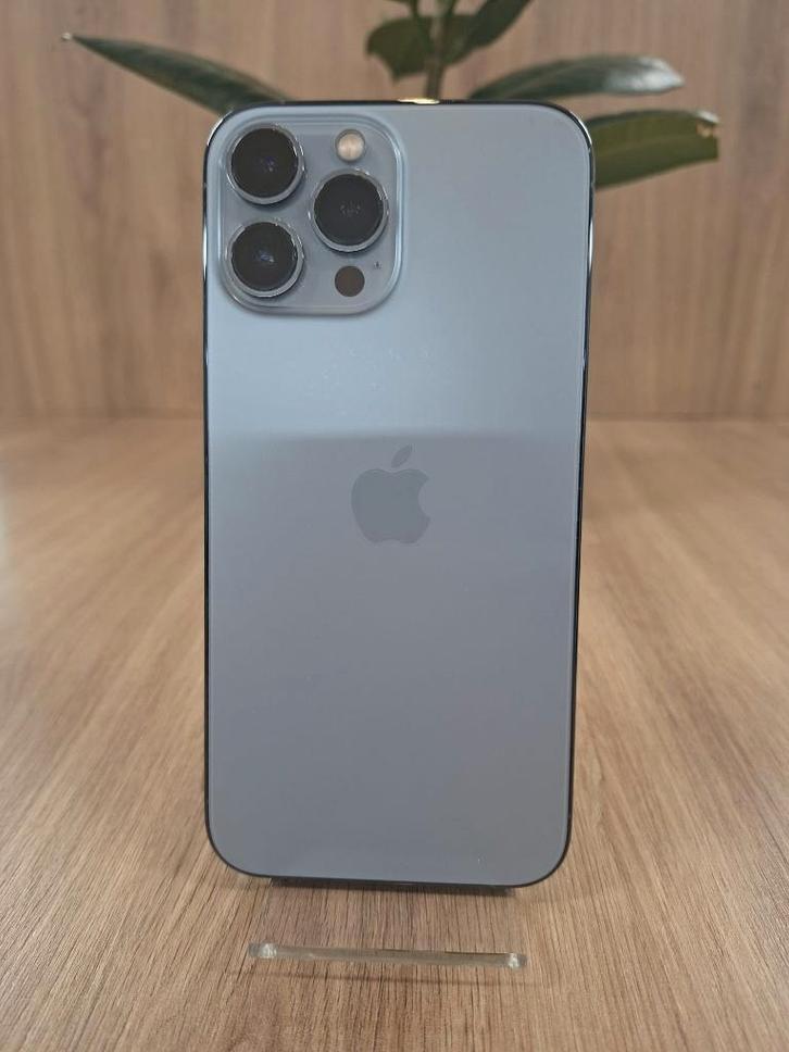 Refurbished iPhone 13 Pro Max met 128 GB - Sierra Blue, Telecommunicatie, Mobiele telefoons | Apple iPhone, Refurbished, 128 GB