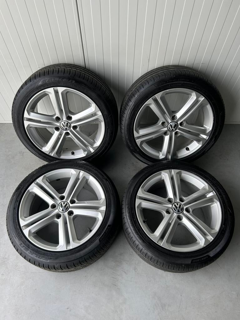 Originele Volkswagen Golf 5 6 7 Mallory 5x112 17 Inch Zomer, Banden en Velgen, 17 inch, Ophalen of Verzenden, Personenwagen