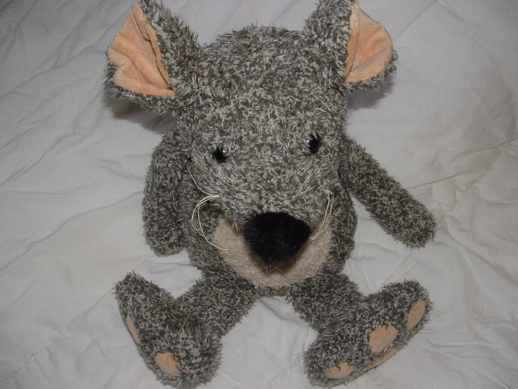 GG MUIS ZACHTE GROVE KRULLERIGE BADSTOF GEMELEERD, Ophalen of Verzenden, Nieuw, Overige typen