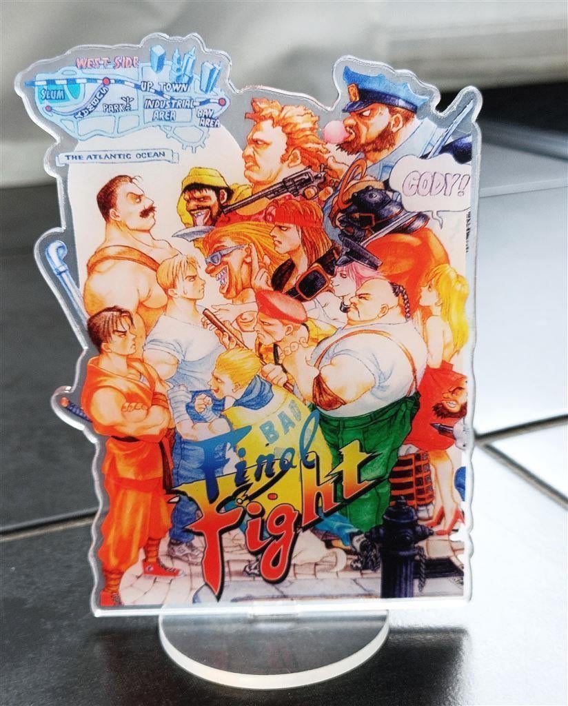 FINAL FIGHT CAPCOM Acrylic Display retro game stand, Vechten, 1 speler, Nieuw, Ophalen of Verzenden