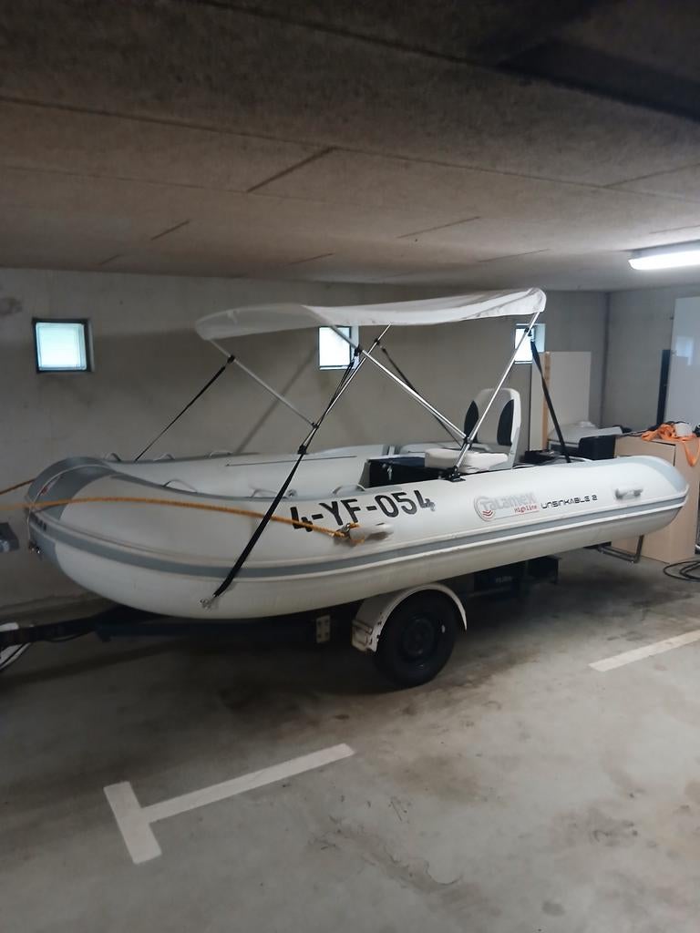 Talamex Highline 400 rubberboot,trailer, 20pk motor, Watersport en Boten, Aluminium, Benzine, Minder dan 70 pk, Ophalen