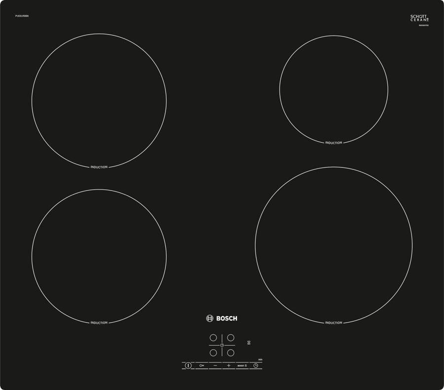 kookplaat BOSCH pue61rbb6e 60cm 1FASE NIEUW, Witgoed en Apparatuur, Kookplaten, Ophalen, Nieuw, 4 kookzones, Energieklasse A of zuiniger