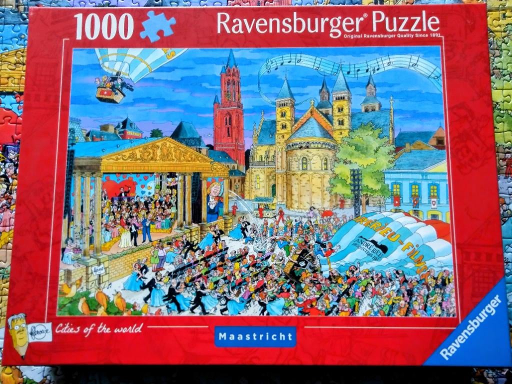Fleroux Ravensburger puzzel Andre Rieu Maastricht World City, Ophalen, 500 t/m 1500 stukjes, Zo goed als nieuw, Legpuzzel