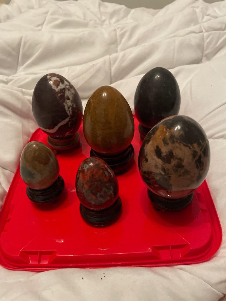 Te koop 6 marmeren eieren, Verzamelen, Ophalen of Verzenden, Overige typen
