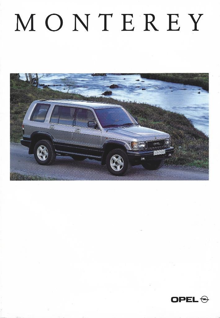 Brochure Opel Monterey 1995, Ophalen of Verzenden, Gelezen, Opel