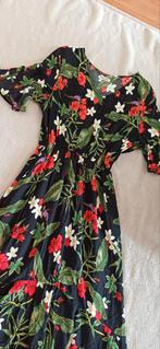 Mooie vrolijke gekleurde a-symetrische jurk  maat, M, Maat 38/40 (M), Overige kleuren, Ophalen of Verzenden, Zo goed als nieuw