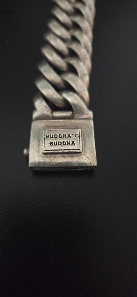 Buddha to Buddha Chain Armband Zilver, Sieraden, Tassen en Uiterlijk, Armbanden, Zo goed als nieuw, Zilver, Zilver, Ophalen of Verzenden