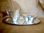 Verzilverd melk- en suikerkannetje (set):  GN GERO 90, Antiek en Kunst, Ophalen of Verzenden