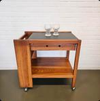 Vintage Drankentrolley Bar Cart Jordi Vilanova Spanje jr 70, Gebruikt, 50 tot 100 cm, Ophalen of Verzenden, Mid Century