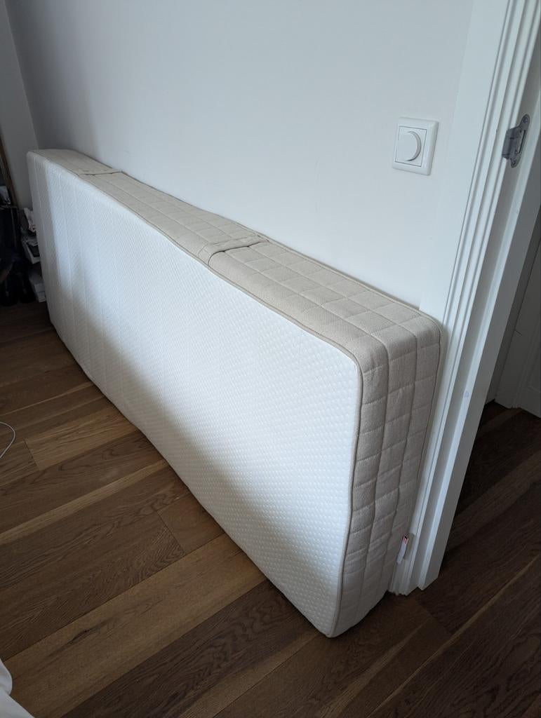 Ikea Mausund natuurlatex matras 90x200cm, Ophalen, Gebruikt, Eenpersoons, 90 cm
