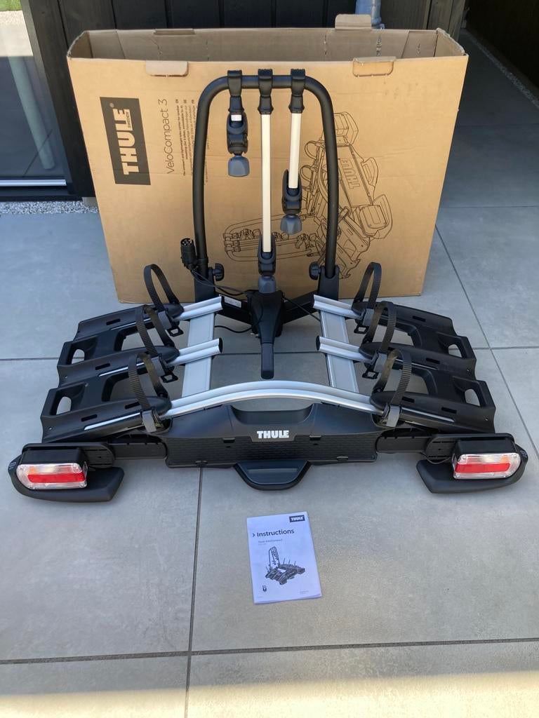 Te koop zgan. Thule Velocompact 3 model 927., Ophalen, 3 fietsen of meer, Zo goed als nieuw, Trekhaakdrager