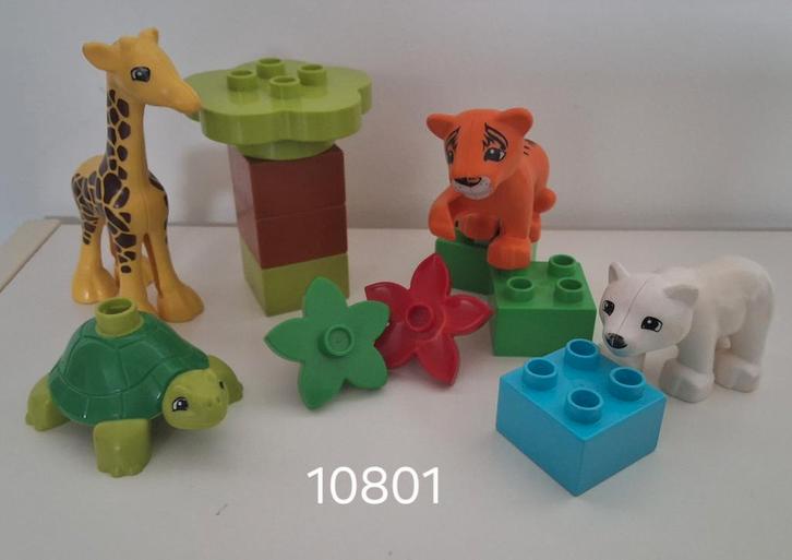 Duplo 10801 babydieren, Kinderen en Baby's, Speelgoed | Duplo en Lego, Gebruikt, Duplo, Ophalen of Verzenden