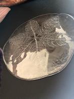 Mooi glazen plateau voor kaasjes of kaarzen, Ophalen, Zo goed als nieuw, Rond, Glas