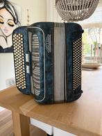 De Burini Super B Knopaccordeon - Blauw, Overige merken, Gebruikt, Met riemen, Overige formaten