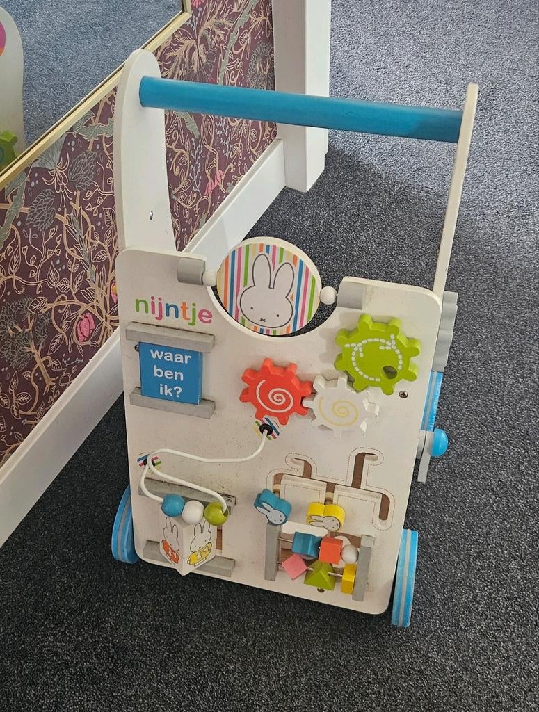 Nijntje houten loopwagen baby walker, Ophalen, Gebruikt, Overige typen, Met wieltjes