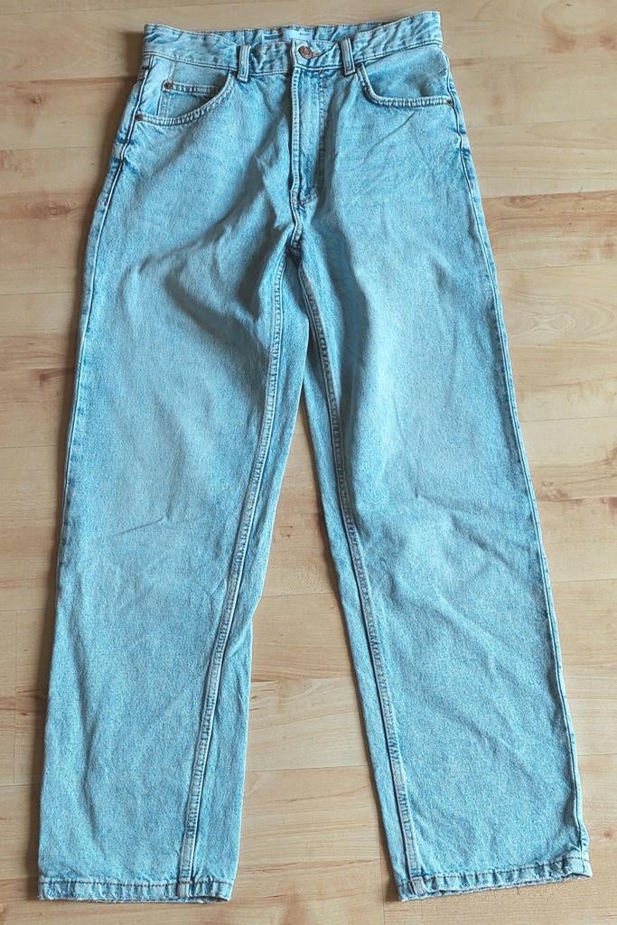 Bershka baggy jeans, maat 36, Blauw, Zo goed als nieuw, W28 - W29 (confectie 36), Bershka