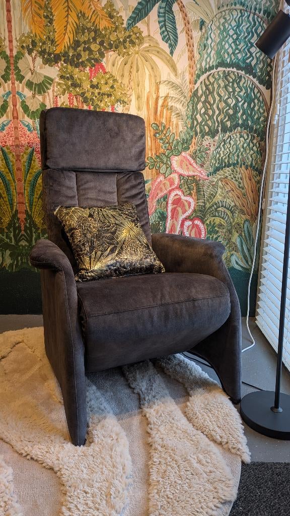 Manuele relaxfauteuil Tom Showroommodel (ZGAN), Ophalen, 75 tot 100 cm, Zo goed als nieuw, Stof