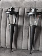 Kaarsenhouders met (steek) pen, Ophalen of Verzenden, Gebruikt, Overige materialen, Minder dan 25 cm