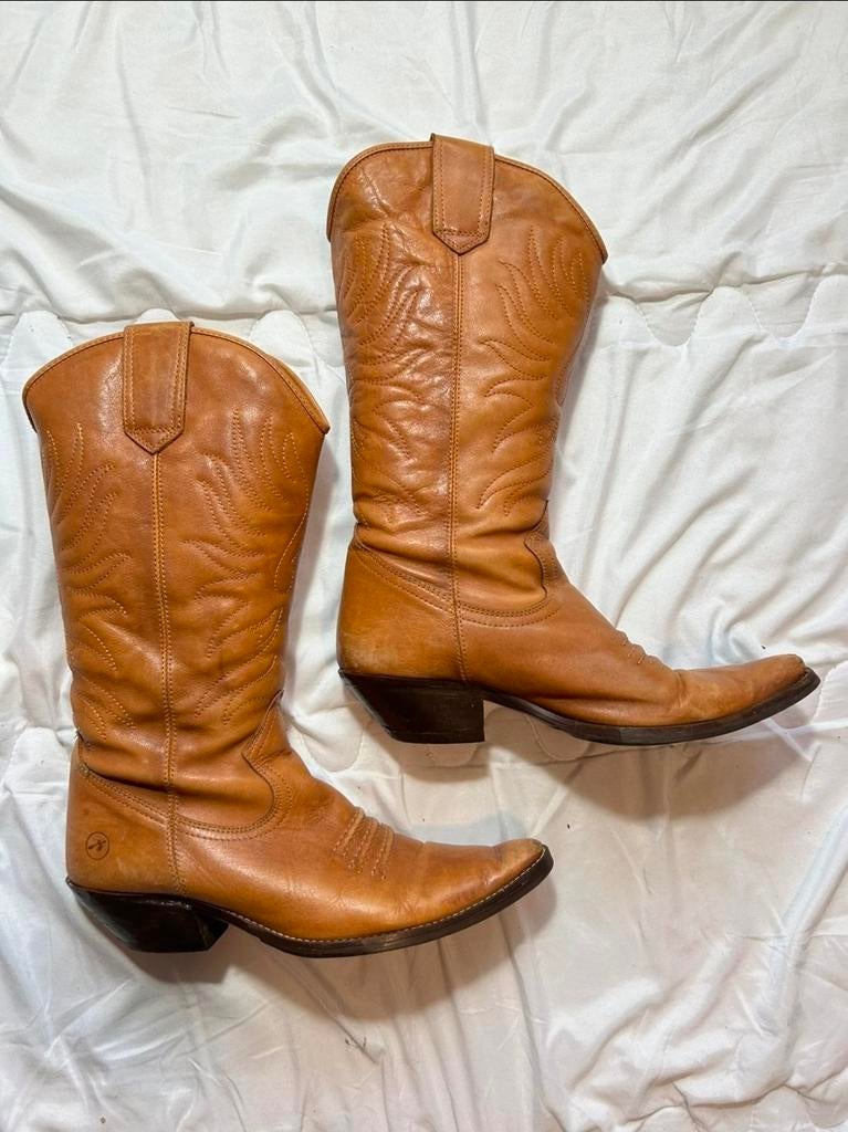 Bronx Cowboy laarzen / Cognac leer / halfhoog / 40, Hoge laarzen, Bronx, Bruin, Verzenden