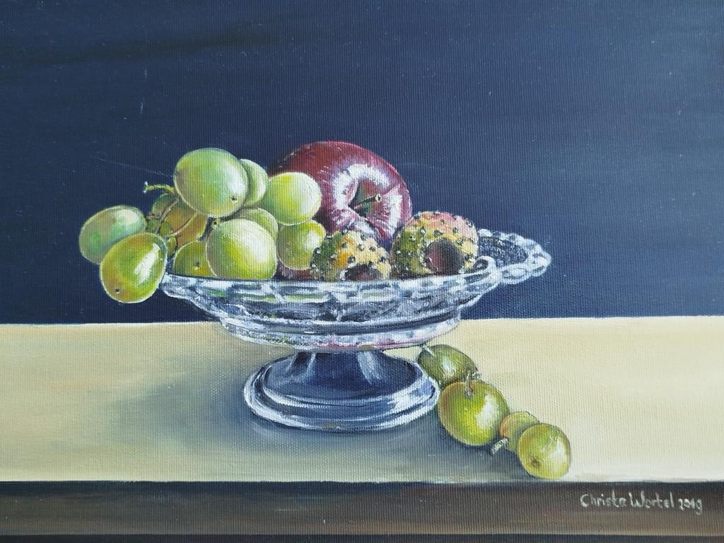 Olieverf schilderij van een stilleven, Ophalen