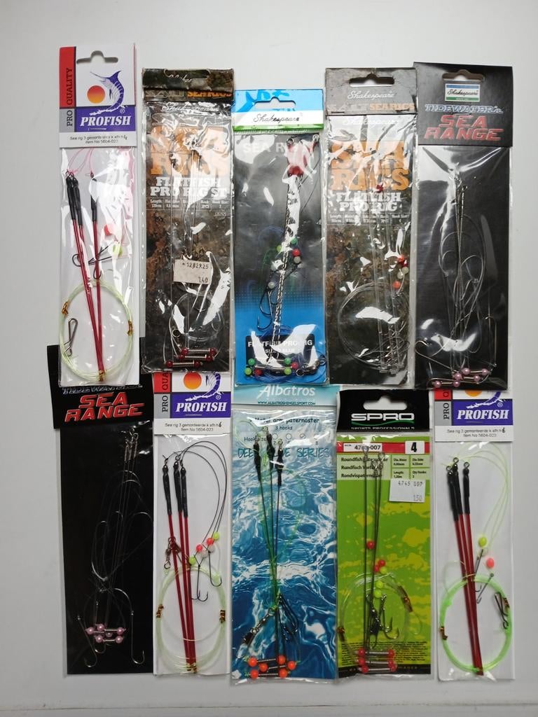 Pakketje Platvis Onderlijnen, Watersport en Boten, Hengelsport | Zeevissen, Ophalen of Verzenden, Nieuw, Overige typen