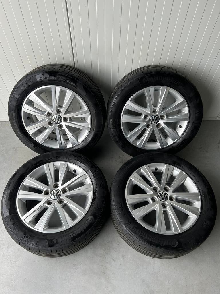 Originele Volkswagen Golf 5 6 7 Caddy Toronto 5x112 16 Inch, 16 inch, Banden en Velgen, Personenwagen, Zomerbanden