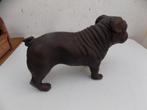 Hondenbeeld metaal buldog vintage, Antiek en Kunst, Curiosa en Brocante, Ophalen of Verzenden