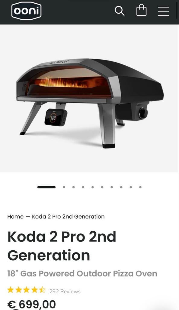Ooni Koda 2 Pro 2nd Gen 18 inch Gas Pizza Oven NIEUW, Ophalen, Nieuw