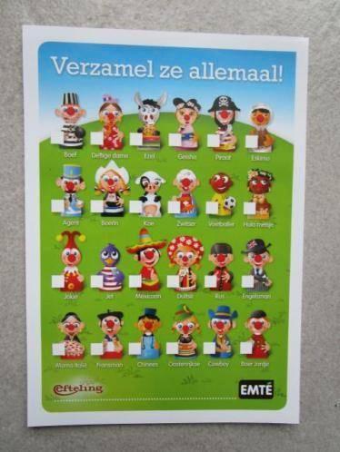 Emte Joki & Jet vingerpoppetjes en moppen, Verzamelen, Supermarktacties, Overige supermarkten, Ophalen of Verzenden