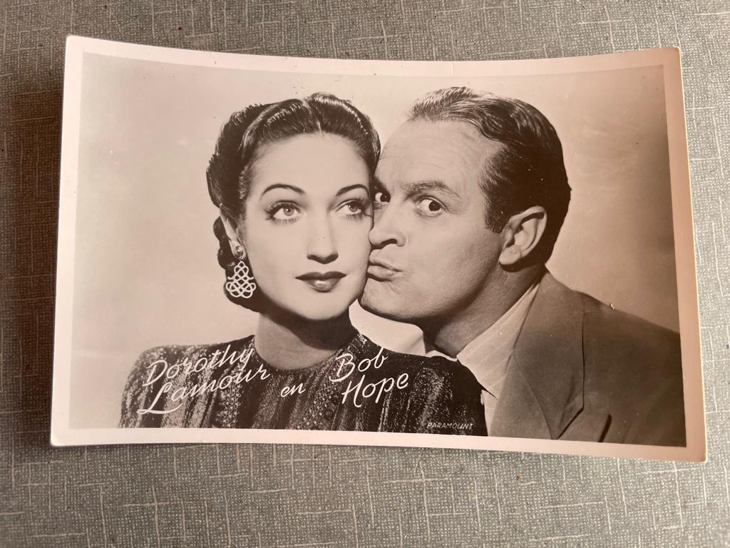 ansichtkaart / kaart van Dorothy Lamour en Bob Hope ., Verzenden, 1940 tot 1960, Sterren en Beroemdheden