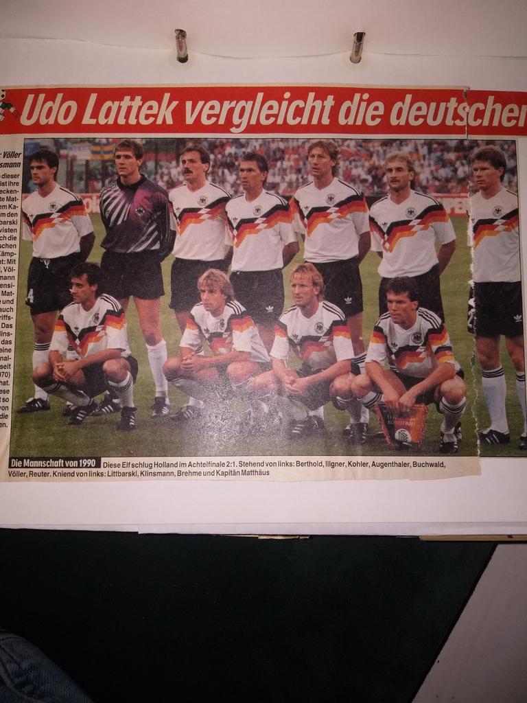 Nederlands elftal tegen Duitsland WK 1990, Ophalen, Geschiedenis