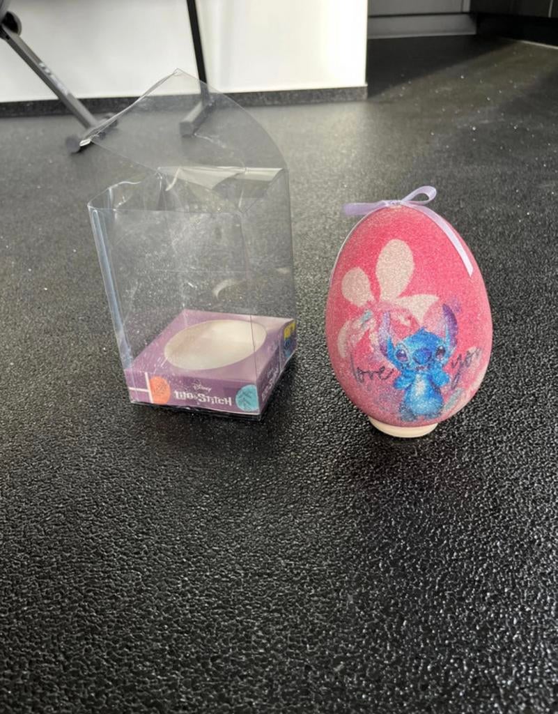 Disney stitch grote paasei ei roze, Verzenden, Overige figuren, Zo goed als nieuw