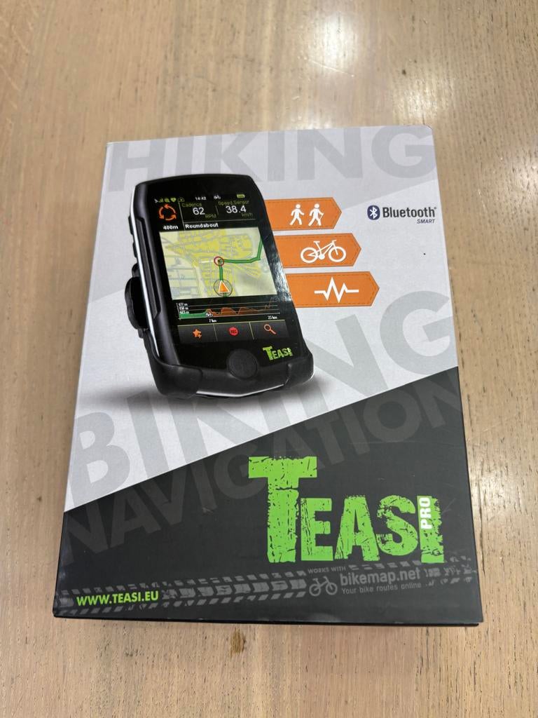 Teasi Pro Fietsnavigatie - GPS, Bluetooth & Waterdicht, Ophalen of Verzenden, Draadloos, Nieuw