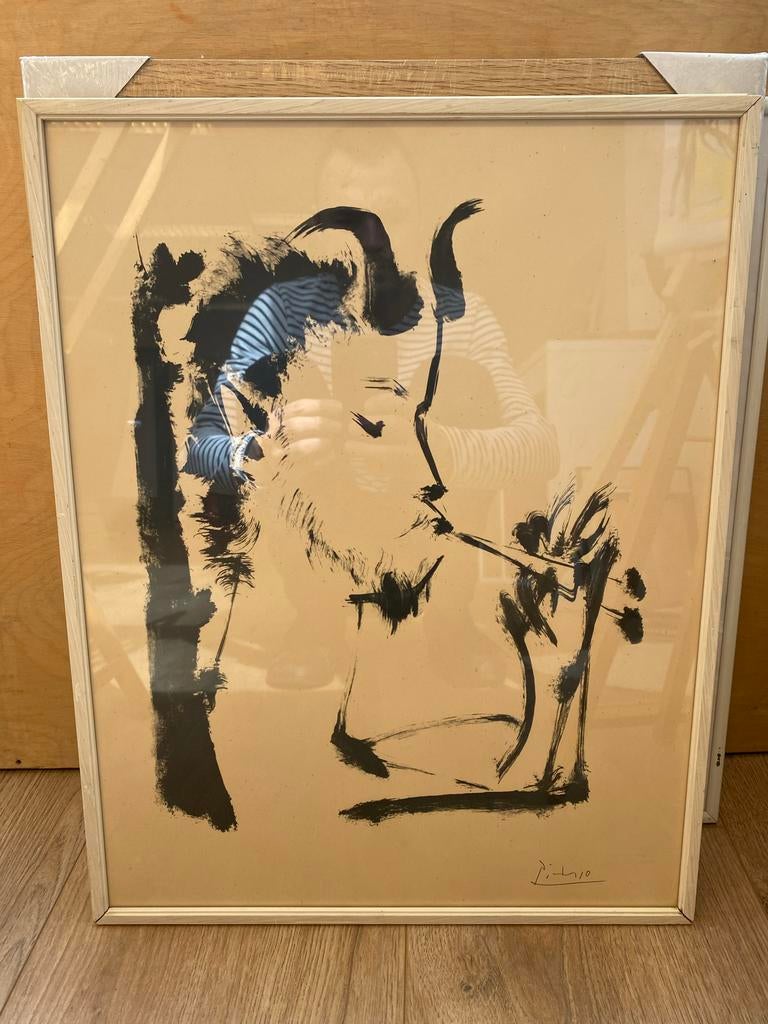 Ingelijste Picasso print, Ophalen