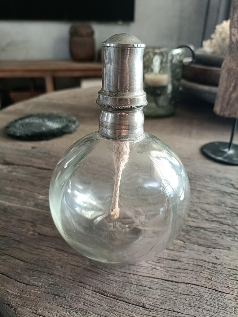 Vintage Lampe Berger Geurbrander - Glazen Bol, Ophalen of Verzenden, Gebruikt