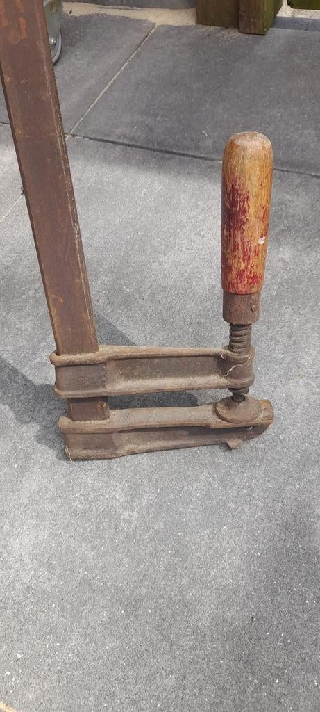 Oude, robuuste lijmklem voor bootbouw of hout 162 cm, Ophalen, Gebruikt