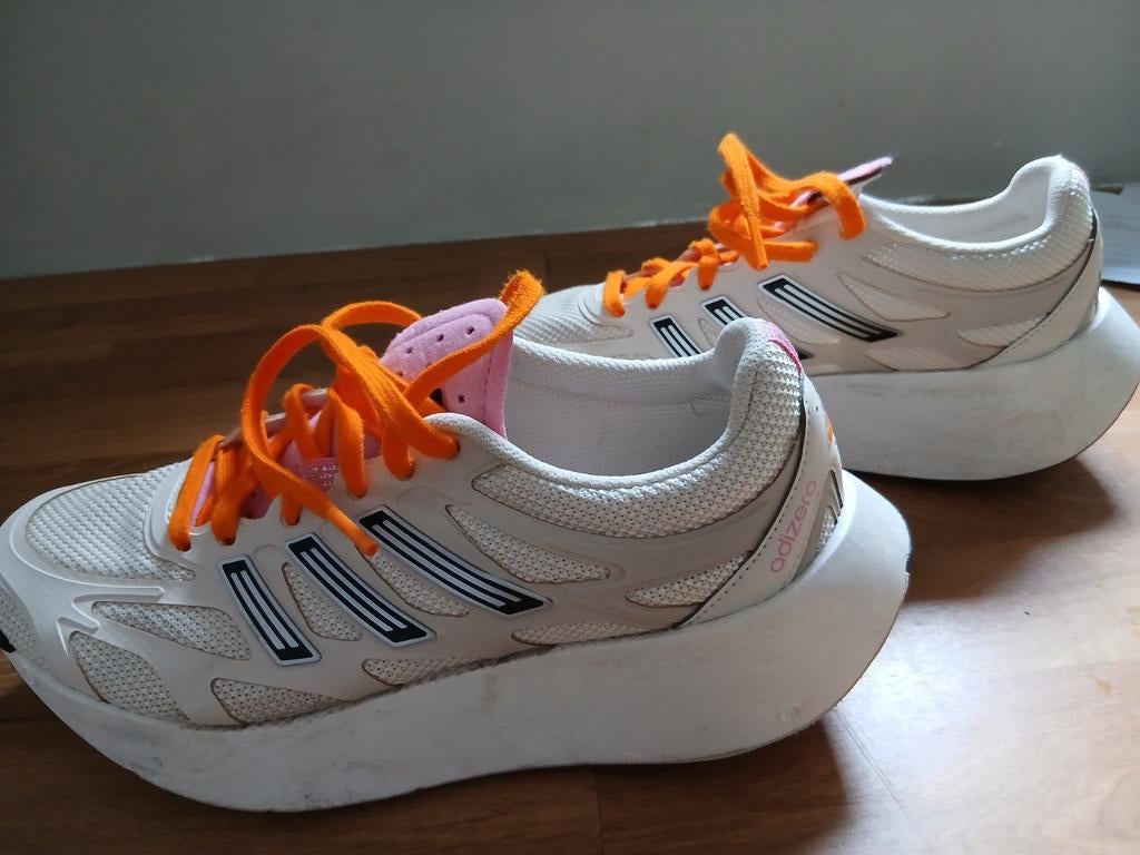 Adidas Adizero hardloopschoen mt 38 2/3, Ophalen of Verzenden, Zo goed als nieuw, Hardloopschoenen, Adidas