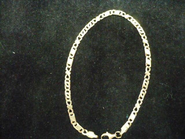 14 karaat gouden armband 20 cm - 4.4 gram breed ca. 3.5 mm, Ophalen of Verzenden, Gebruikt, Overige kleuren, Goud
