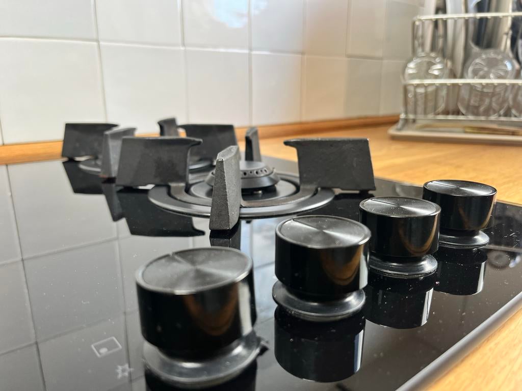 AEG HKB64453NB gaskookplaat - ZGAN, Witgoed en Apparatuur, Kookplaten, Zo goed als nieuw, Inbouw, Gas, 4 kookzones