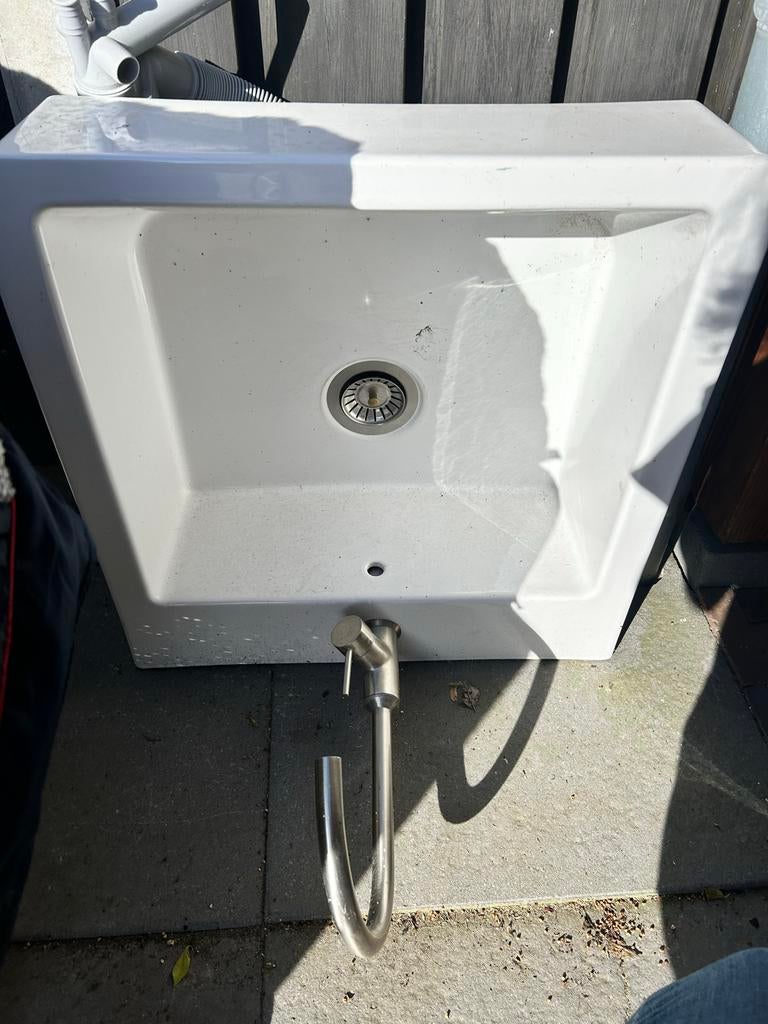 Ikea Wasbak met mengkraan, Ophalen, 50 tot 100 cm, Zo goed als nieuw, Minder dan 100 cm