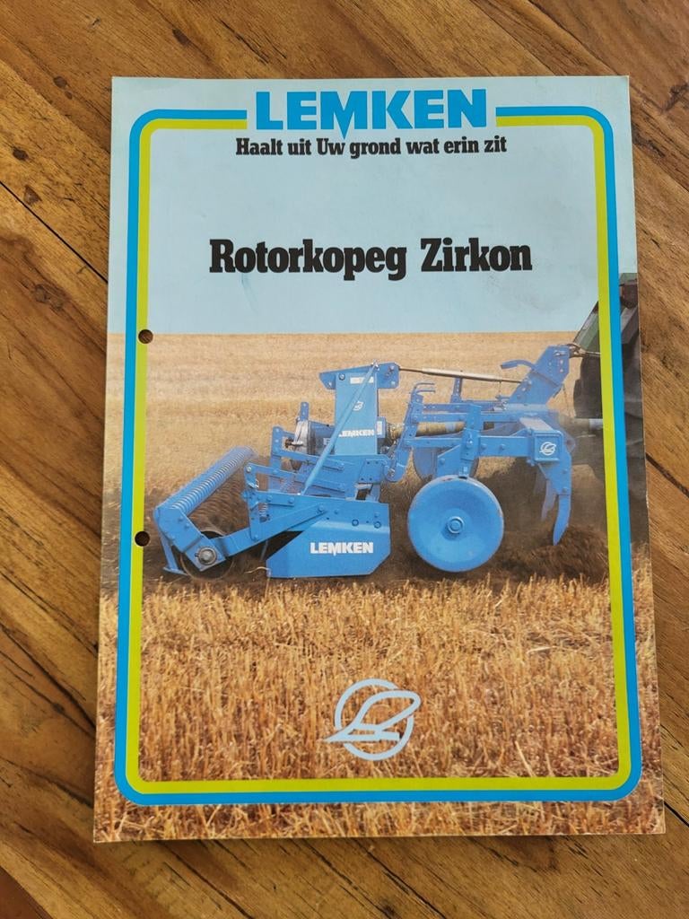 tractor folder Lemken Zirkon rotorkopeg, Ophalen of Verzenden, Zo goed als nieuw