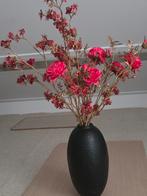 Luxe vaas met kunstbloemen - Vel roze, hoge kwaliteit, Ophalen, Binnen, Roze, Textiel