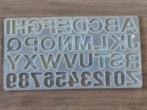 Epoxy mal / gietmal - alfabet en cijfers, Ophalen of Verzenden, Gebruikt, Materiaal