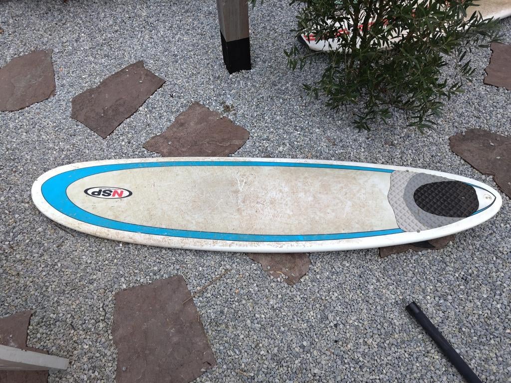 NSP 7'6" Hardtop Funboard Surfplank, Watersport en Boten, Ophalen, Gebruikt, Funboard, Met vinnen
