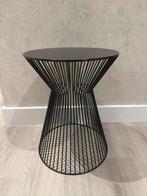 Woood bijzettafel Suus zwart gebruikt, Ophalen of Verzenden, Zo goed als nieuw, Rond, Minder dan 55 cm