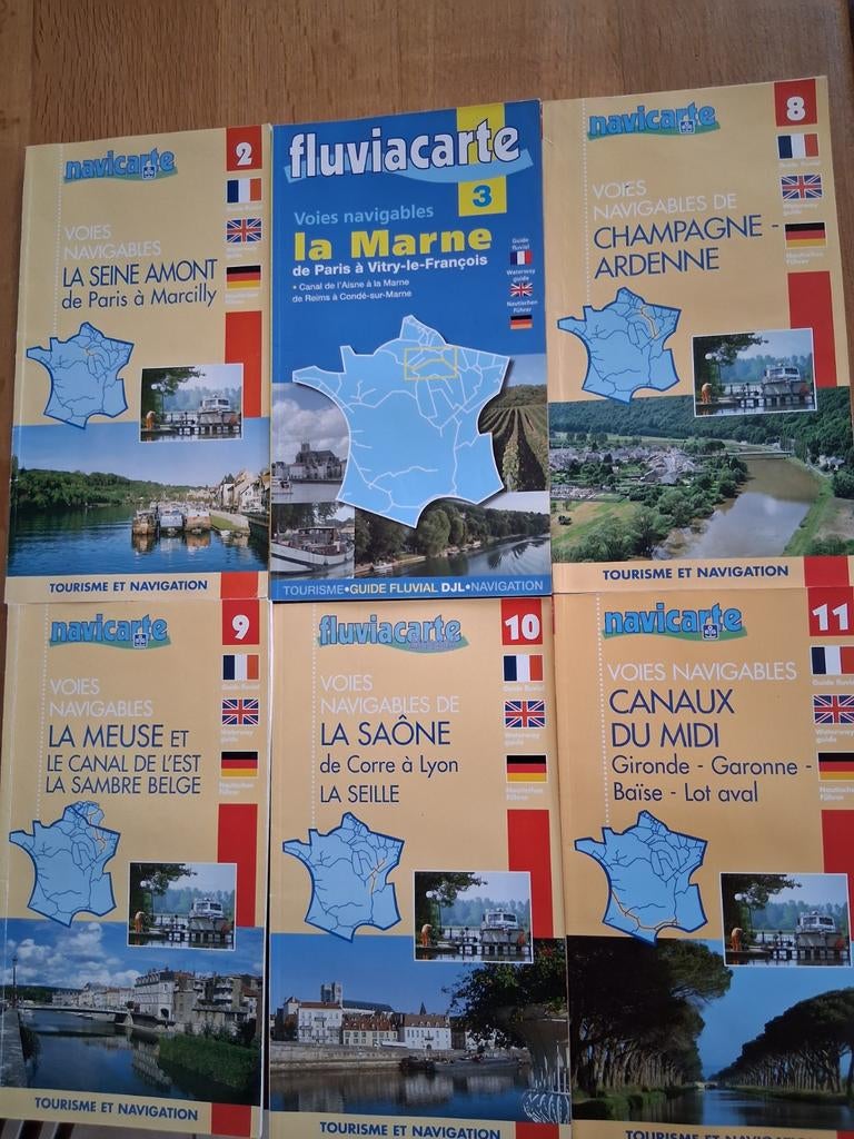 Waterkaarten en boeken van Frankrijk en België, Ophalen of Verzenden